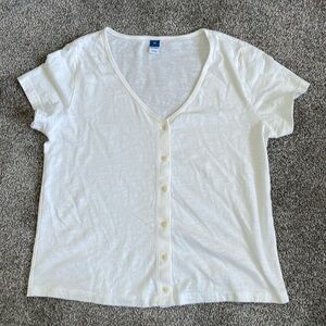 Old Navy, Button Tee V-Neck, Size XS